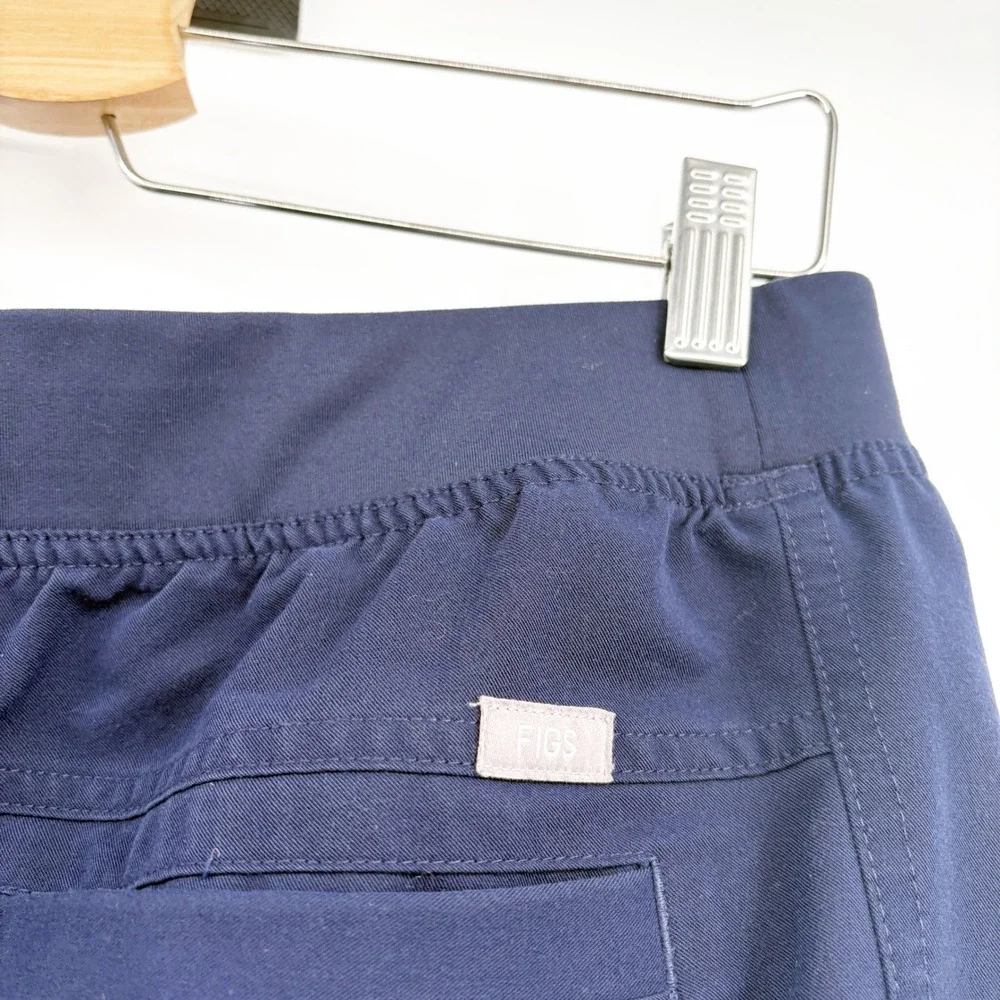 FIGS Mens Navy Axim Straight Leg Technical Cargo Nursing Medical Scrub Pants L
